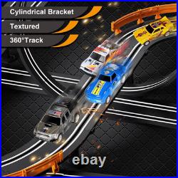 Slot Car Race Track Set Electric or Battery Powered Racing Car Track for Kids Bo
