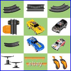 Slot Car Race Track Set Electric or Battery Powered Racing Car Track for Kids Bo