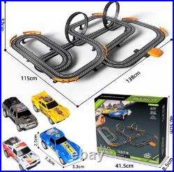 Slot Car Race Track Set Electric or Battery Powered Racing Car Track for Kids Bo