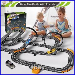 Slot Car Race Track Set Electric or Battery Powered Racing Car Track for Kids Bo