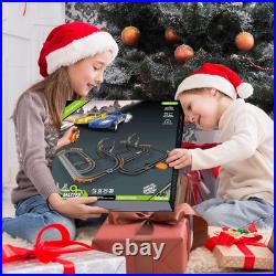 Slot Car Race Track Set Electric or Battery Powered Racing Car Track for Kids Bo