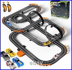 Slot Car Race Track Set Electric or Battery Powered Racing Car Track for Kids Bo