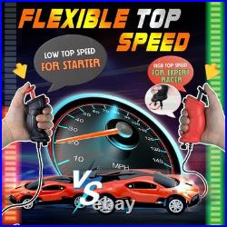 Slot Car Race Track Set, High Speed Series Tram Dual Track Set with 4 License Slot Car Race Track Set, High Speed Series Tram Dual Track Set with 4 License