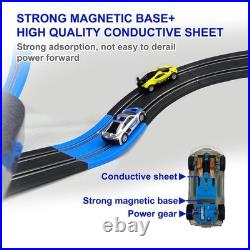 Slot Car Race Track Set, High Speed Series Tram Dual Track Set with 4 License Slot Car Race Track Set, High Speed Series Tram Dual Track Set with 4 License