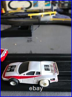 Slot Car Race Track Set. With Two Running Cars Complete Machron Works