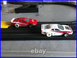 Slot Car Race Track Set. With Two Running Cars Complete Machron Works