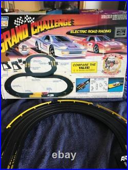 Slot Car Race Track Set. With Two Running Cars Complete Machron Works