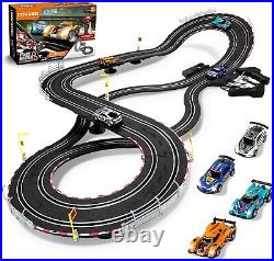 Slot Car Race Track Sets Electric Race Car Track for Boys and Kids RC Rac