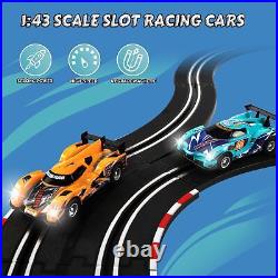 Slot Car Race Track Sets Electric Race Car Track for Boys and Kids RC Rac