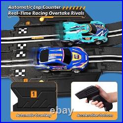 Slot Car Race Track Sets Electric Race Car Track for Boys and Kids RC Rac