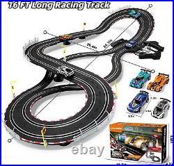 Slot Car Race Track Sets Electric Race Car Track for Boys and Kids RC Rac