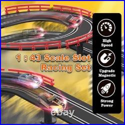 Slot Car Racing Track for Kids 143 Electric Powered 40Ft Big Race Tracks Set