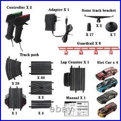 Slot Car Racing Track for Kids 143 Electric Powered 40Ft Big Race Tracks Set