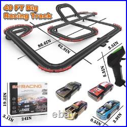 Slot Car Racing Track for Kids 143 Electric Powered 40Ft Big Race Tracks Set wi