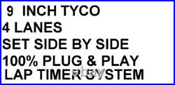 Slot Car Track 15 Afx 4 Lane Ho Track Lap Counter Lap Timer System