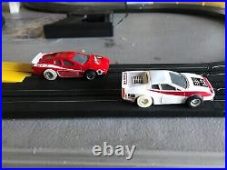 Slot Car Track Set. With Two Running Cars Complete Machron Works