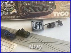 Slot Car Tyco G. I. JOE Vintage Electric Trucking Army Track missing some Items