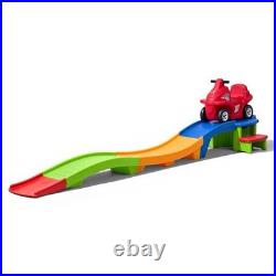 Step2 Kids Push Ride-On Car with Roller Coaster Ramp Track Set, 4 Wheels