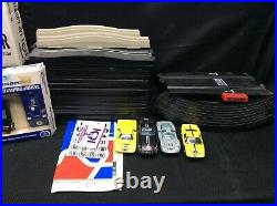 Strombecker 1960's Slot Car Track Huge Set TESTED AND WORKS