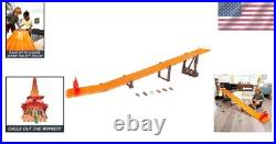 Super 6-Lane Raceway with 6 Hot Wheels Cars & 8 Feet of Track Lights & Sounds