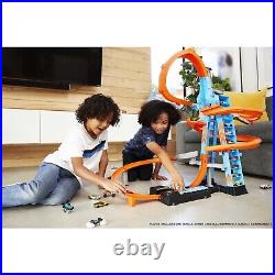 Super Tall Hot Wheels Track Matchbox Play Set Die Cast Cars Racetrack Indoor Toy Super Tall Hot Wheels Track Matchbox Play Set Die Cast Cars Racetrack Indoor Toy