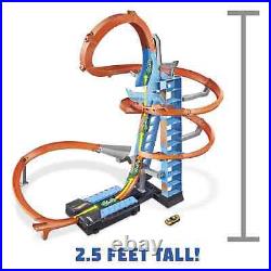 Super Tall Hot Wheels Track Matchbox Play Set Die Cast Cars Racetrack Indoor Toy Super Tall Hot Wheels Track Matchbox Play Set Die Cast Cars Racetrack Indoor Toy