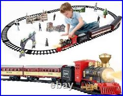 TEMI Electric Train Toy Set Car Railway and Tracks Game Boys Toys for Children