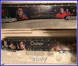 TOS Star Trek HO train set, Locomotive, 18 Cars, Track, Controls, Ship Carrier