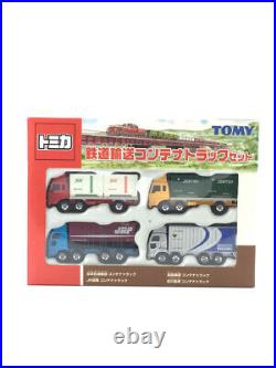 TOY CAR Tomica Railway Transport Container Track Set USED