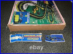 TYCO Daredevil Jump Nite Glow Vintage 80s Toy Slot Car Racing Set Parts Box Asis