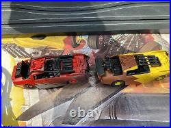 TYCO HO Racing Warriors Battle Car Crusher Slot Set Tracks INCOMPLETE FOR PARTS