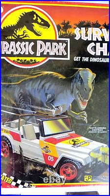 TYCO Jurassic Park Survival Chase Car & Dino Set 1992 NEW STILL SEALED RARE FIND