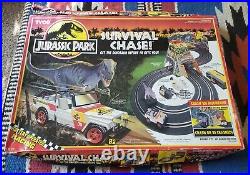 TYCO Jurassic Park Survival Chase Car Set 1992 8219 Dinosaur is missing chassis