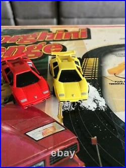 TYCO Slot Car Track Set Lamborghini Challenge. With Cars RACE SET