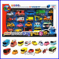 Tayo Little Bus Special Friends Mini Car Full Set 2nd Edition 19 pcs Iconix