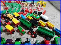 Thomas The Train Set Wooden Tracks HUGE LOT Wooden Engines and Cars