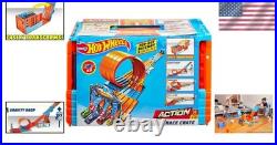 Thrilling Toy Car Track Set with Transforming Crate