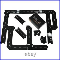 ToddleRoad Metropolis Set, 26 Pcs Flexible Car Track Builder Set, 19ft of Track ToddleRoad Metropolis Set, 26 Pcs Flexible Car Track Builder Set, 19ft of Track