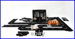 ToddleRoad Metropolis Set, 26 Pcs Flexible Car Track Builder Set, 19ft of Track ToddleRoad Metropolis Set, 26 Pcs Flexible Car Track Builder Set, 19ft of Track