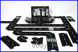ToddleRoad Metropolis Set, 26 Pcs Flexible Car Track Builder Set, 19ft of Track ToddleRoad Metropolis Set, 26 Pcs Flexible Car Track Builder Set, 19ft of Track
