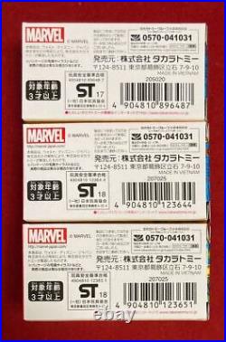 Tomica 3 Types Set Marvel Tune Ad Track Marvel Exhibition Special Edition Car