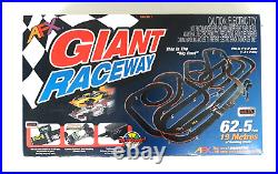 Tomy AFX Giant Raceway Formula One 62.5 ft of track HO Scale Slot Car set 70289