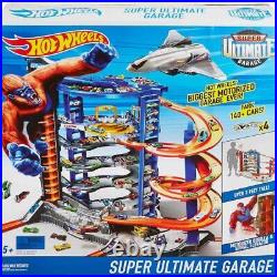 Toy Car Track Set & 4 164 Scale Cars, Super Ultimate Garage