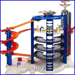 Toy Car Track Set & 4 164 Scale Cars, Super Ultimate Garage