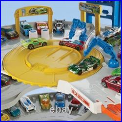 Toy Car Track Set & 4 164 Scale Cars, Super Ultimate Garage