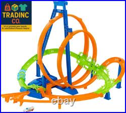 Toy Car Track Set Action Epic Crash Dash with 164 Scale Vehicle & 5 Action Zone