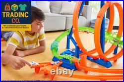 Toy Car Track Set Action Epic Crash Dash with 164 Scale Vehicle & 5 Action Zone