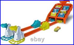 Toy Car Track Set, Action Launch Across Challenge with 164 Scale Vehicle, Ga