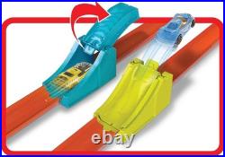 Toy Car Track Set, Action Launch Across Challenge with 164 Scale Vehicle, Ga