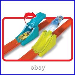 Toy Car Track Set, Action Launch Across Challenge with 164 Scale Vehicle, Ga